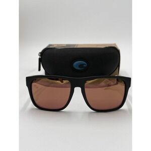 Costa Del Mar Spearo XL Matte Black / Gold Mirror Polarized Glass 580G - NEW